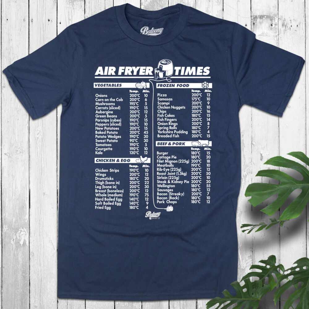 The Air Fryer Chef's Cheat Sheet Men's T Shirt Thumbnail